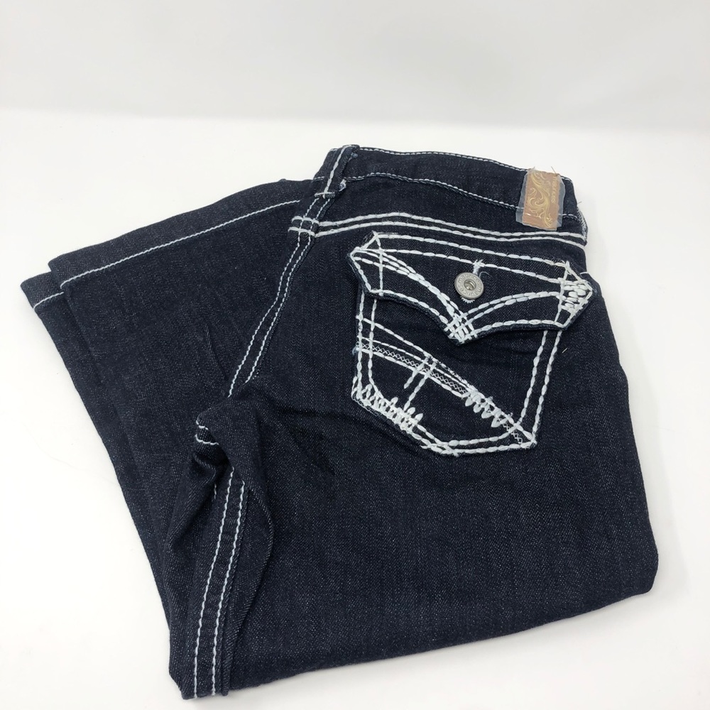 New Maurices juniors 7/8 Dark Blue Jean Capris